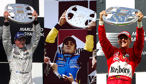 Trophée de Formule 1 Volant DE CLERCQ
